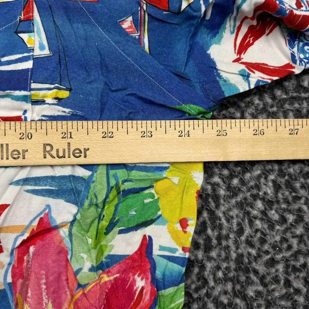 Polo Ralph Lauren Button Up Shirt Men Large Classic Fit Hawaiian Beach Floral L